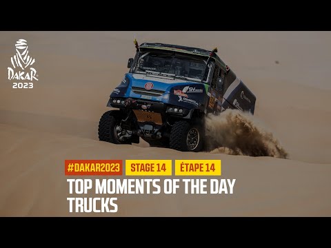 ダカール・ラリー2023 カミオントラッククラスのステージ14ハイライト動画