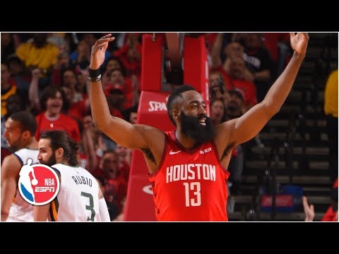 James Harden's near triple-double leads Rockets past Jazz in Game 1 | NBA Highlights
