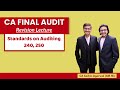 SA 240 SA 250 Revision CA Final AUDIT Complete ICAI Coverage CA Sachin Agarwal AIR 16
