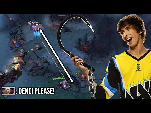 DENDI KNOW HOW TO HOOK AT THIS SPOT - PUDGE MID VS INVOKER RANK 100 IMMORTAL