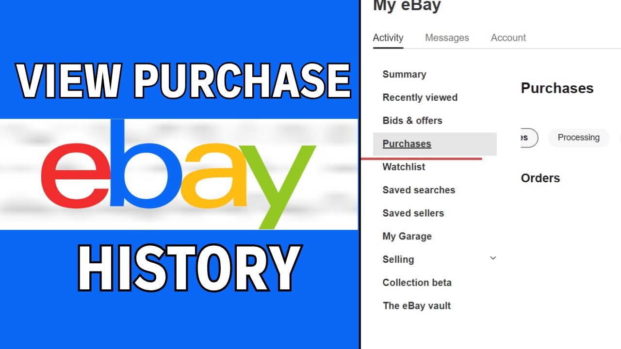 How To View eBay Purchase History | Check Purchase History for eBay Sold Items (2025)