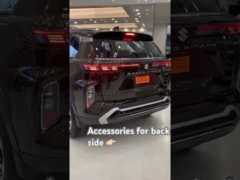 Grand vitara back side accessories #grandvitara #marutisuzuki #fronx #jimny #invicto #accessories