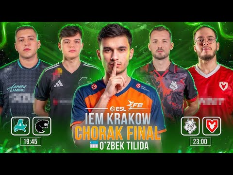 [UZ] Chorak final | Aurora vs Furia, Mouz vs G2 | IEM KRAKOW 2026 | BO3 | O'zbek tilida