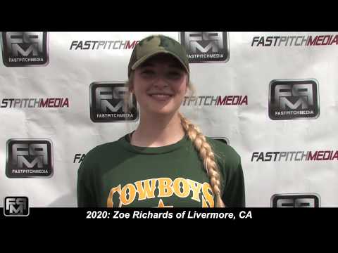 2020 Zoe Richards Third Base Softball Skills Video  - Livermore High School