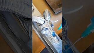 Skull From Frostmourne Getting ready For Resin Eyes