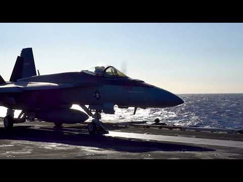 FA-18 Catapult Launch on USS Stennis
