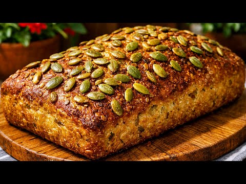 Nie wieder Brot kaufen! Samenbrot mit Haferflocken – Ohne Mehl und Hefe!