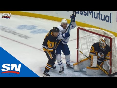 Clifford Gets 1st Goal With Maple Leafs After Spezza Shoots Puck Off His Skate