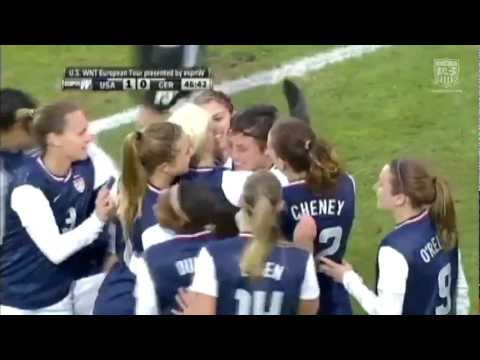 WNT vs. Germany: Abby Wambach Goal - April 5, 2013 #ChasingMia