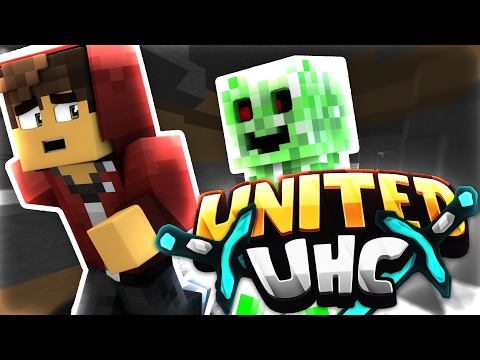 Minecraft: United UHC Ep. 1! - Close Call CREEPER Encounter!