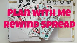 Plan with me | Rewind Spread (Harriet Wright Designs)