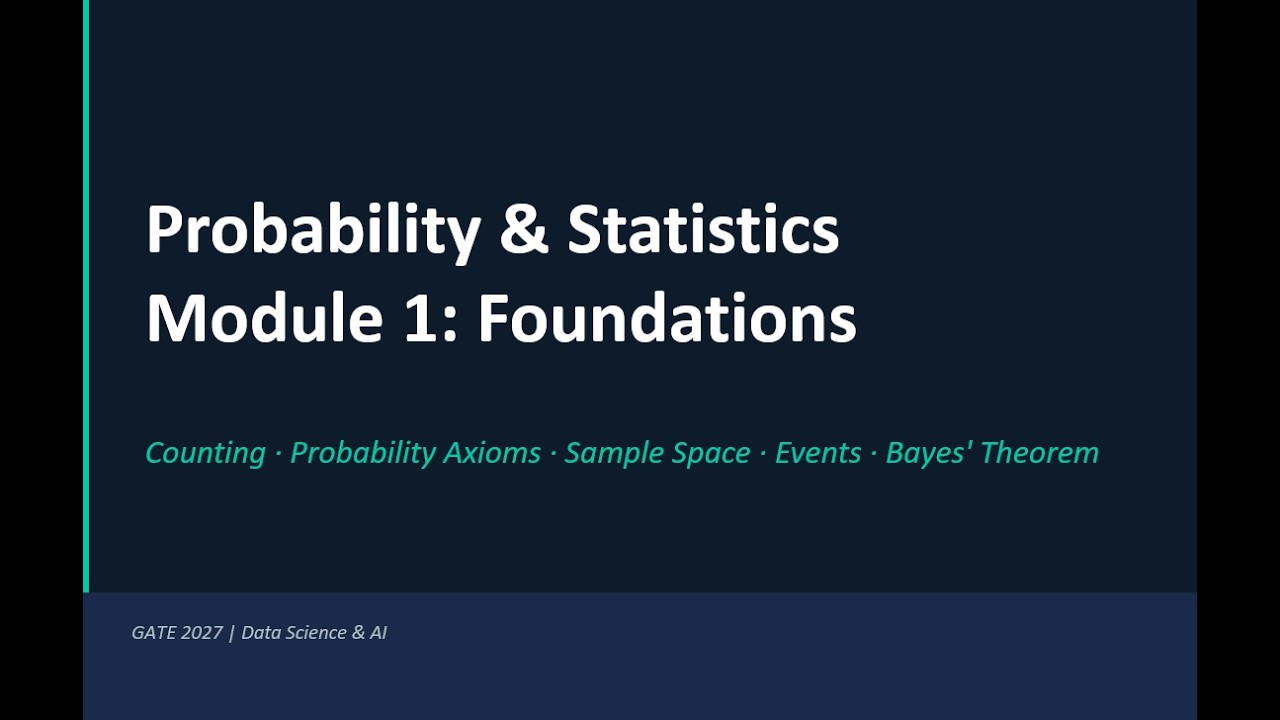 Module 1: Probability Foundations