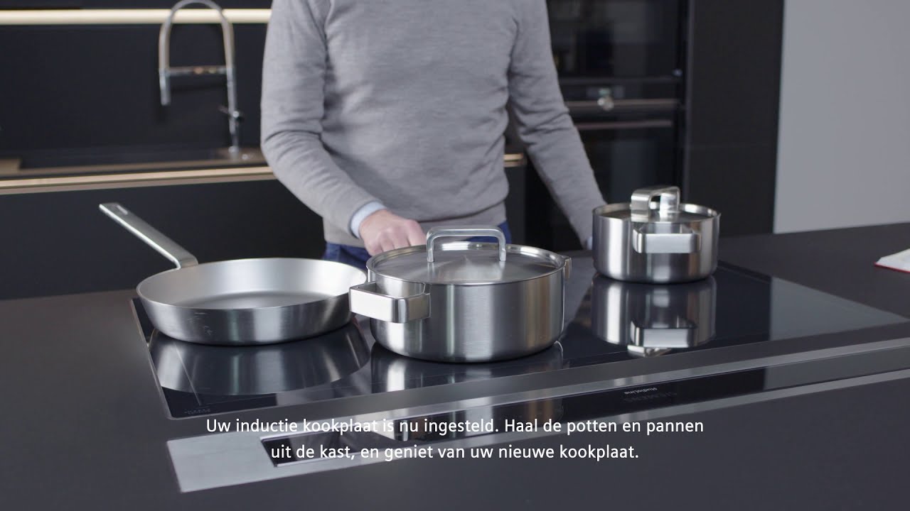 How to: De Siemens inductiekookplaat voor de eerste keer instellen.