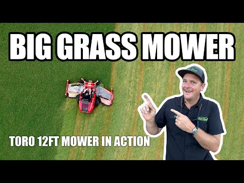 This 12-Foot Diesel Mower DOMINATES Overgrown Fields! 😱 Toro 7500-D 144” Cut Test on Baseball Field