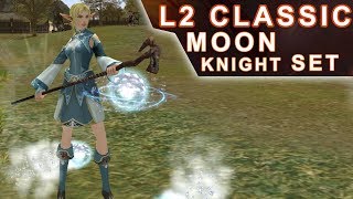 Lineage 2 Classic - Testando o Set Moon Knight (Grade D) Elven Wizard Gameplay Level 25 (PT-BR)