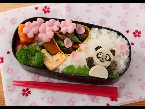 パンダのお花見弁当の作り方動画公開
