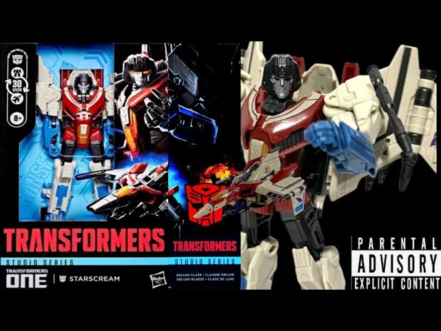 Vídeo relacionado con Transformers Studio Series, Clase de Lujo, One, Figura de acción de Starscream