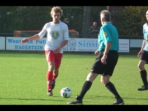 Heukelum 1 - Asperen 1, Mats van Os scoort 1-0