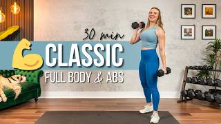 30 min. CLASSIC Full Body and Abs Strength Training