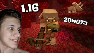 ОБЗОР НОВЕЙШЕГО Minecraft 1.16 (20w07a) - ПИГЛИНЫ, ХОГЛИНЫ, НЕЗЕРИТ! СКАЧАТЬ БЕСПЛАТНО!