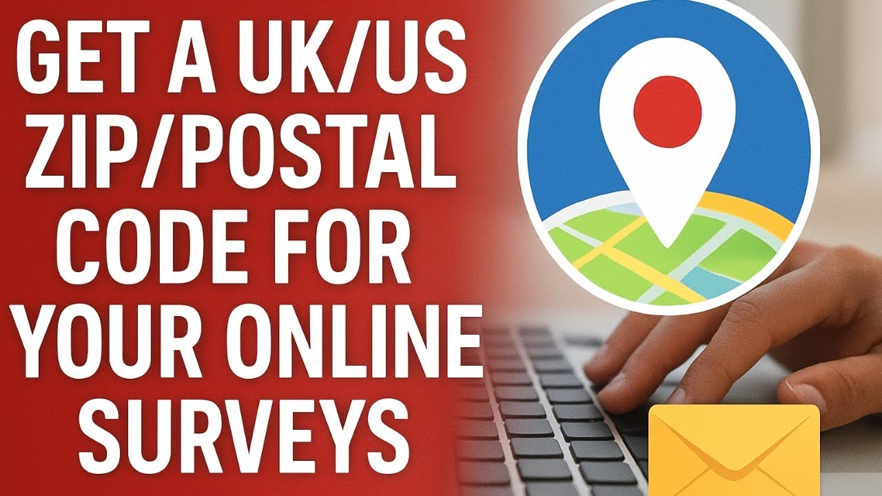 Get a UK/US ZIP/POSTAL CODE FOR YOUR ONLINE SURVEYS