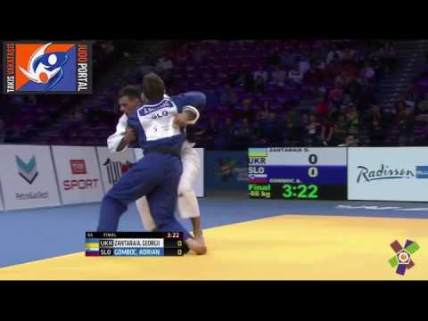 European Judo Championships Warsaw 2017 Final -66kg ZANTARAIA Georgii (UKR) vs. GOMBOC Adrian (SLO)