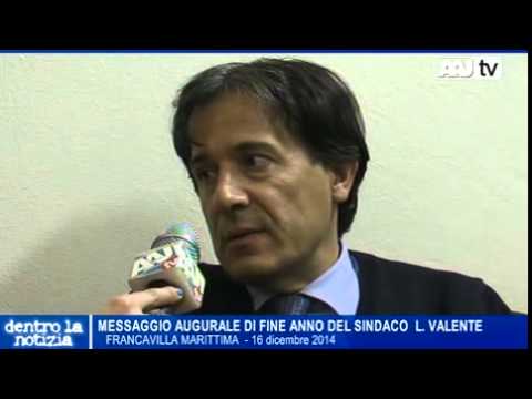 Francavilla M.ma - Messaggio augurale di fine anno del sindaco Valente
