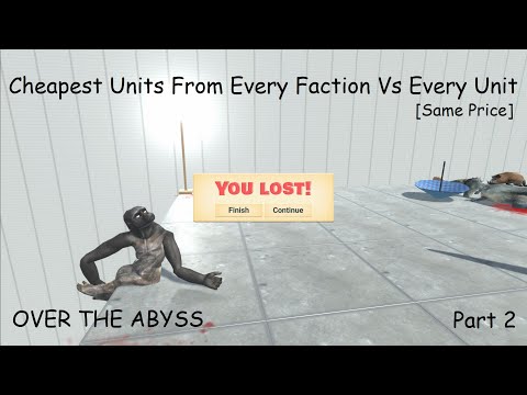 Cheapest Units From Every Faction Vs Every Unit [Same Price] Part 2 |Animal Revolt Battle Simulator