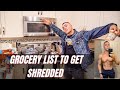 GROCERY LIST TO GET SHREDDED | What I Eat To Stay Lean Post Prep