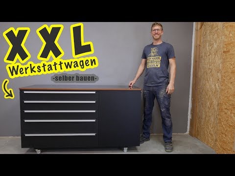 Selbstgebauter Werkzeugwagen für die Werkstatt