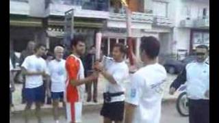 preview picture of video 'Ioannina 2008 - Olympic flame arrival (Olympiaki floga )'