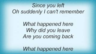 Kelly Clarkson - What Happened Here Lyrics