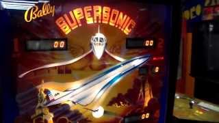 Bally's 1979 Supersonic Pinball Machine! Underrated Table, Very Fun 70's Title