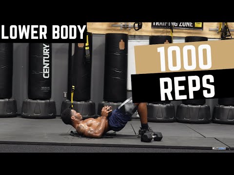 1000 Rep LOWER BODY Challenge | Dumbbell Workout | Intense Workout Challenge! 🔥