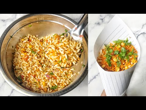 5 Minutes Bhel Puri Recipe | Street Style Murmura Chaat | Snack Recipes | How To Make Bhel Puri