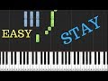 Rihanna - Stay ft. Mikky Ekko -  EASY Piano Tutorial
