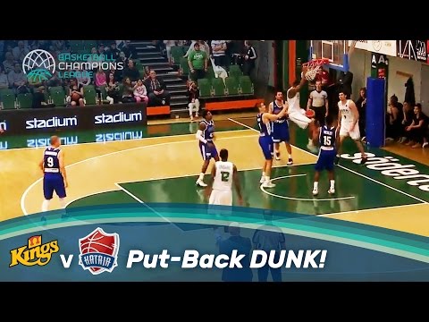 Delvon Johnson with a strong put-back dunk!