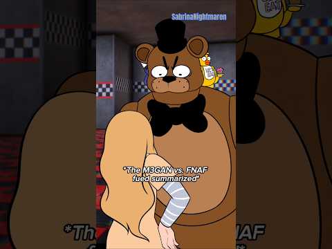 M3GAN VS. FNAF #fnaf #fivenightsatfreddys #m3gan #shorts