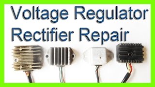 how to repair a voltage rectifier regulator  charg