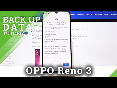 How to Backup Data in OPPO Reno 3 – Create Google Backup Account