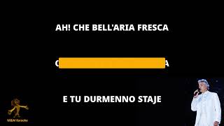 Andrea Bocelli - I' TE VURRIA VASA' - KARAOKE