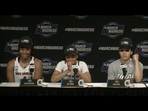 PostGame: (Maryland) Aliyah Boston, Zia Cooke and Brea Beal News Conference 03/27/23