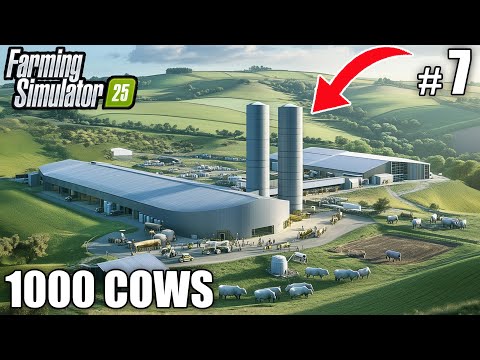 BUILDING a NEW 1000 Cows Farm | 1000 COWS FARM - Farming Simulator 25 | Ep 7