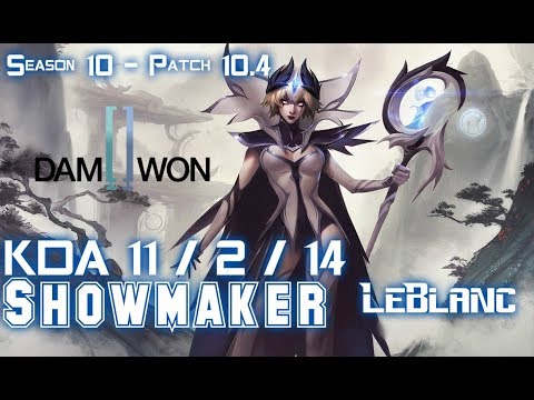 DWG Showmaker LEBLANC vs GALIO Mid - Patch 10.4 KR Ranked