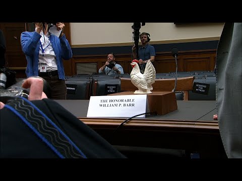 Attorney General William Barr skipped a House hearing Thursday on special counsel Robert Mueller's Trump-Russia report, escalating an already acrimonious battle between Democrats and President Donald Trump's Justice Department. (May 2)