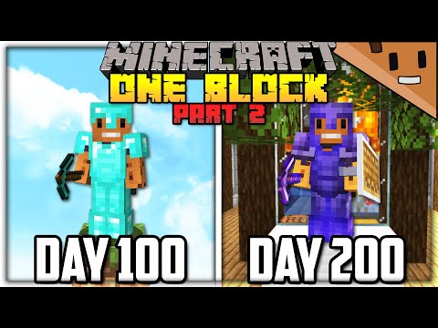200 Days in ONE BLOCK! SHOCKING Minecraft Journey...