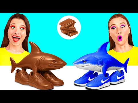 Real Food vs Chocolate Food Challenge | Who Wins the Secret Kitchen Battle by Crazy DO