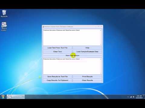 Remove Accents From Characters Software