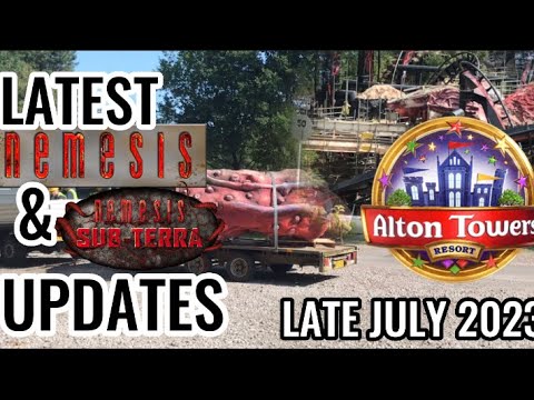 The latest NEMESIS construction Late July 2023 & Nemesis Sub-Terra offride footage