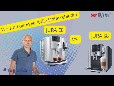 Frag Lukas Was sind eigentlich die Unterschiede zwischen dem Kaffeevollautomat JURA E8 und der S8?